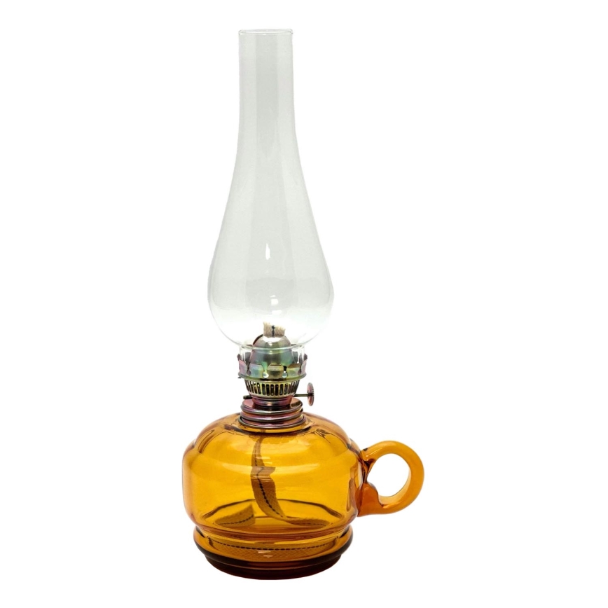 Oil lamp MONIKA 34 cm amber