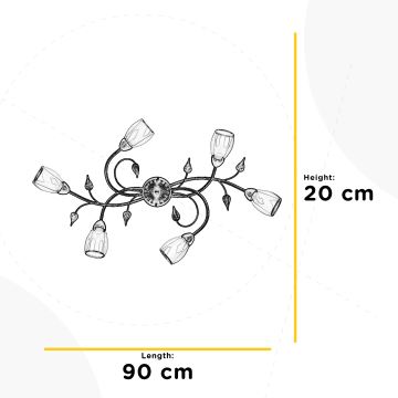 ONLI - Ceiling light LILIANA 6xE14/6W/230V