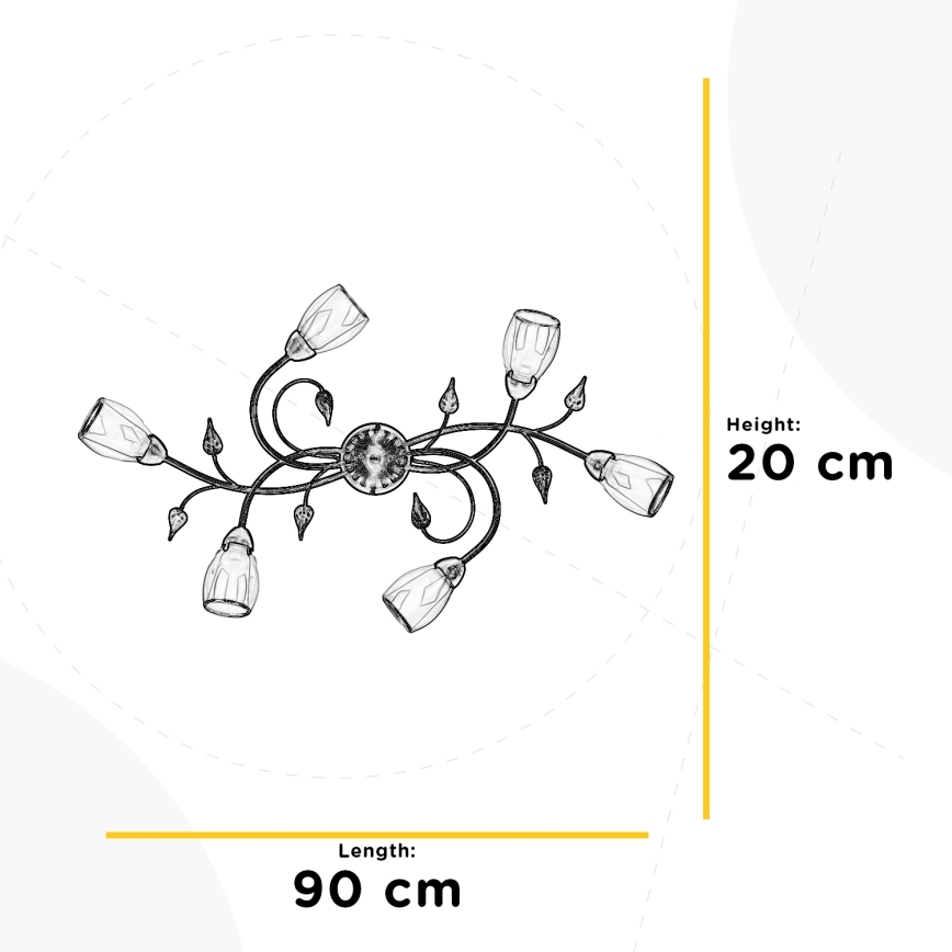 ONLI - Ceiling light LILIANA 6xE14/6W/230V