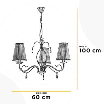 ONLI - Chandelier on a chain DELIA 3xE14/6W/230V