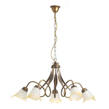 ONLI - Chandelier on a chain DOPPIO GIRO 5xE14/6W/230V bronze