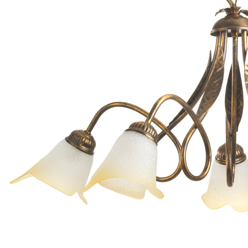 ONLI - Chandelier on a chain DOPPIO GIRO 5xE14/6W/230V bronze