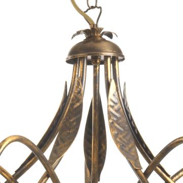 ONLI - Chandelier on a chain DOPPIO GIRO 5xE14/6W/230V bronze