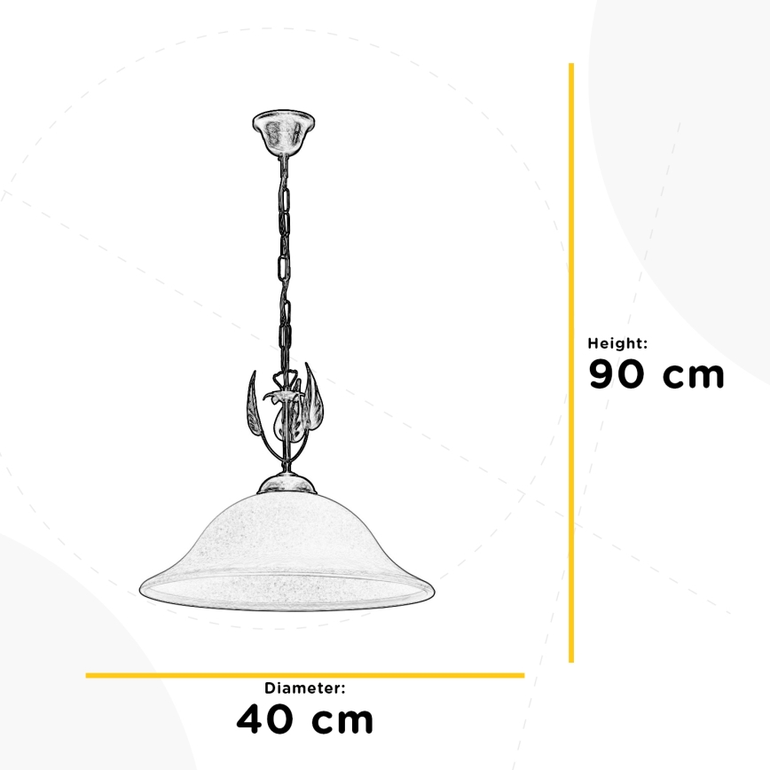 ONLI - Chandelier on a chain MIRA 1xE27/22W/230V d. 40 cm