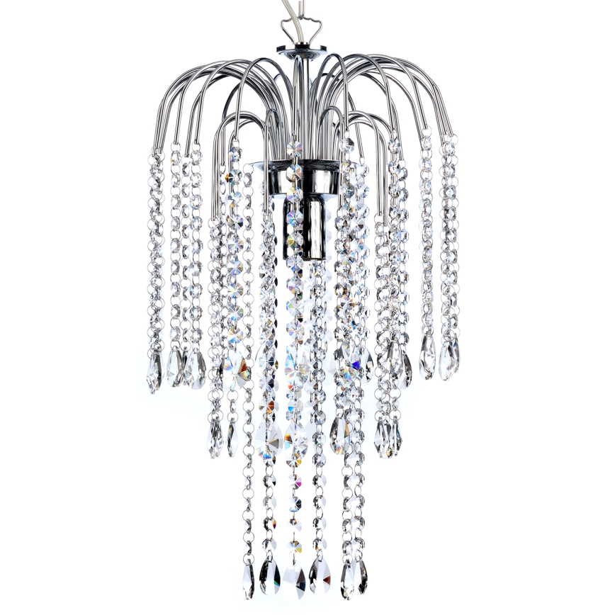 ONLI - Chandelier on a chain PIOGGIA 1xE27/22W/230V chrome