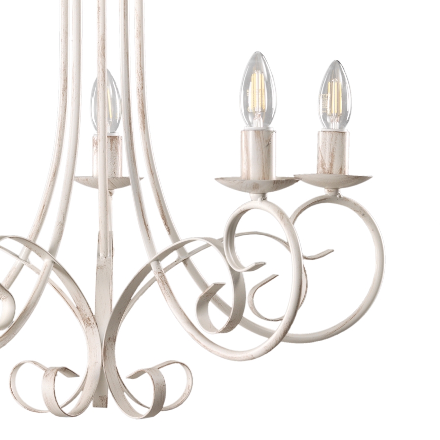 ONLI - Chandelier on a chain POMPEI 5xE14/6W/320V creamy