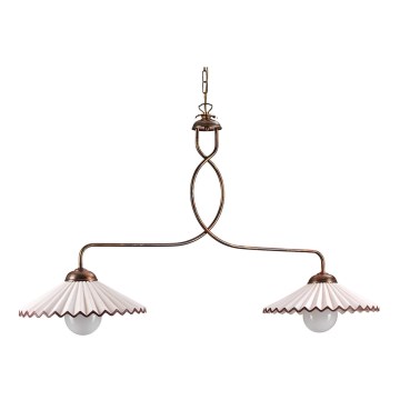 ONLI - Chandelier on a chain ROSINA 2xE27/22W/230V bronze