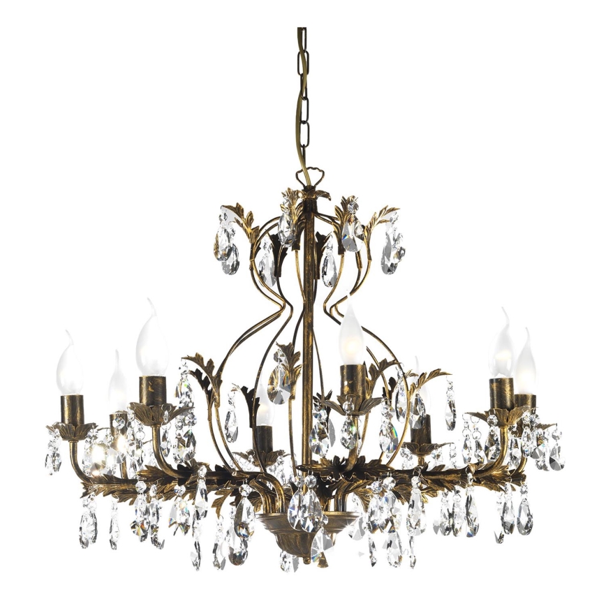 ONLI - Chandelier on a chain TERESA 8xE14/6W/230V bronze