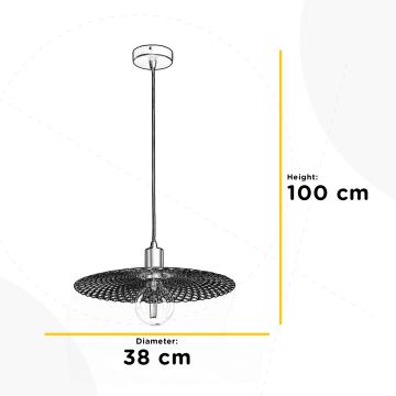 ONLI - Chandelier on a string GOLDEN 1xE27/22W/230V gold/black