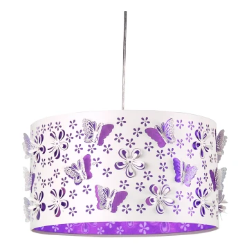 ONLI - Children's chandelier TITILLA 1xE27/22W/230V purple/white