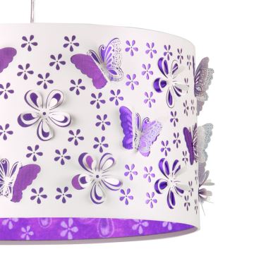 ONLI - Children's chandelier TITILLA 1xE27/22W/230V purple/white