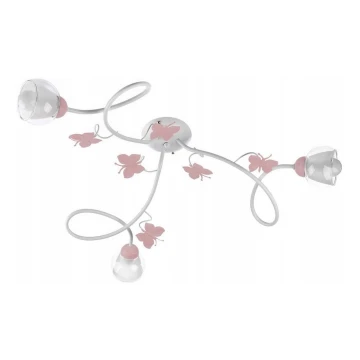 ONLI - Children's surface-mounted chandelier BUTTERFLY 3xE14/6W/230V