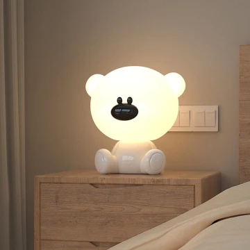 ONLI - LED RGB Children's night small lamp PUPPIES LED/3W/USB teddy bear 30 cm