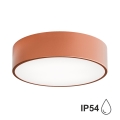 Outdoor ceiling light with a sensor CLEO 2xE27/24W/230V d. 30 cm copper IP54