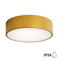 Outdoor ceiling light with a sensor CLEO 2xE27/24W/230V d. 30 cm gold IP54