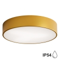 Outdoor ceiling light with a sensor CLEO 3xE27/24W/230V d. 40 cm gold IP54