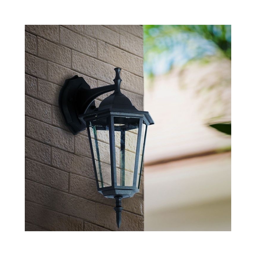 Outdoor wall lamp 1xE27/40W/230V IP44 black