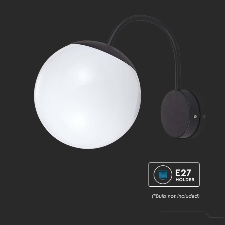 Outdoor wall lamp 1xE27/60W/230V IP44 black