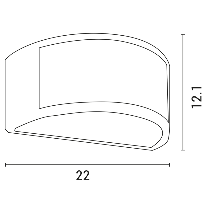 Outdoor wall light 1xE27/10W/230V IP54 grey