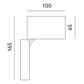 Outdoor wall light 1xGU10/35W/230V IP44 black