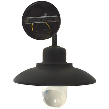 Outdoor wall light BARD 1xE27/60W/230V IP44 black