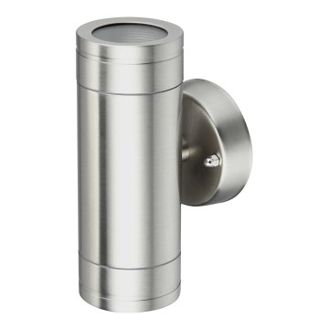 Outdoor wall light OLIMP 1 2xGU10/35W stainless