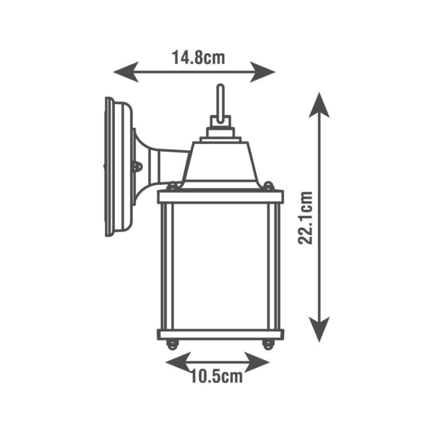 Outdoor wall light SANBOI 1xE27/60W/230V IP44