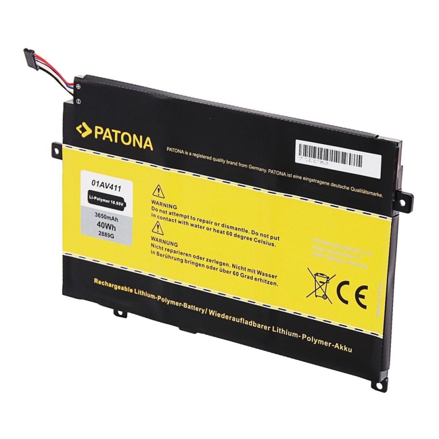 PATONA - Battery Lenovo Thinkpad E470/E475 4400mAh Li-lon 10,95V 01AV411