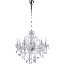 Paul Neuhaus 3081-00 - Crystal chandelier on a chain GRACIA 8xE14/40W/230V
