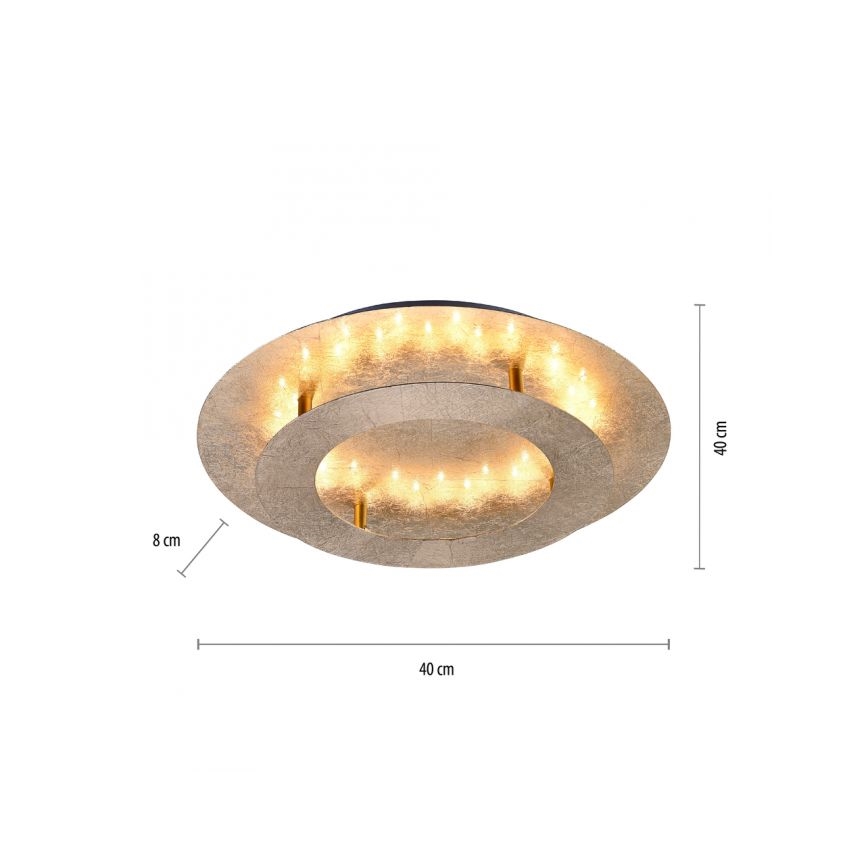 Paul Neuhaus 9620-12 - LED Ceiling light NEVIS LED/18W/230V gold