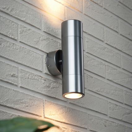 Paulmann  18009 - 2xLED-GU10/3,5W IP44 Outdoor wall light FLAME 230V