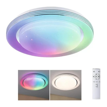 Paulmann 70547 - LED RGBW/38,5W Dimmable ceiling light RAINBOW 230V 3000-6500K + remote control