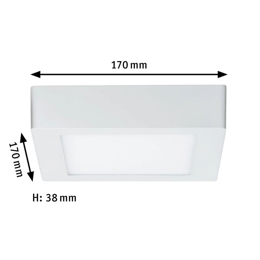 Paulmann 70644 - LED/11W Ceiling light LUNAR 230V 17x17 cm white