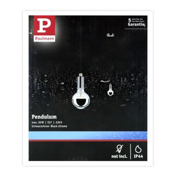 Paulmann 70896 - 1xE27/20W IP44 Outdoor chandelier on a string 230V