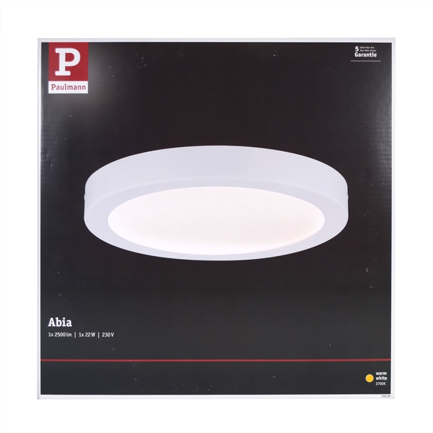 Paulmann 70899 - LED/22W Ceiling light ABIA 230V