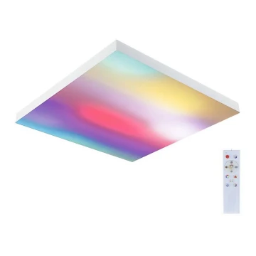 Paulmann 79905 - LED/19W RGBW Dimmable ceiling light VELORA 230V 3000-6500K + remote control