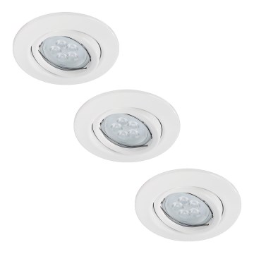 Paulmann 92029 - SET 3xLED-GU10/6,5W Recessed light QUALITY 230V