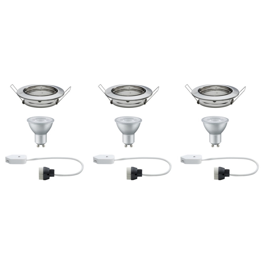 Paulmann 92102 - SET 3xLED-GU10/6,5W Suspended ceiling light 230V