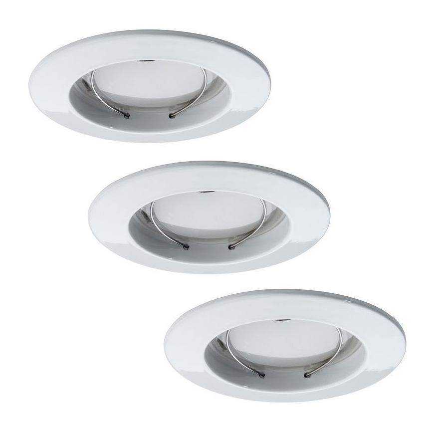 Paulmann  92721 - SET 3xLED/6,8W IP44 Bathroom recessed light COIN 230V