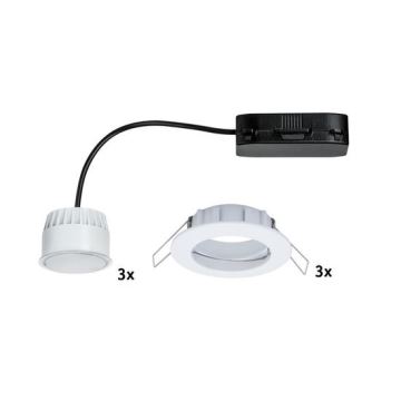 Paulmann  92721 - SET 3xLED/6,8W IP44 Bathroom recessed light COIN 230V