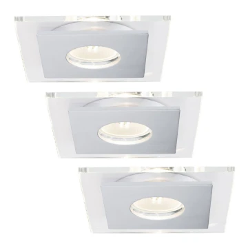 Paulmann 92727 - SET 3xLED-GU10/3,5W Bathroom suspended ceiling light PREMIUM LINE 230V