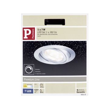 Paulmann 92832 - LED Recessed light COIN 1xLED/7W/230V