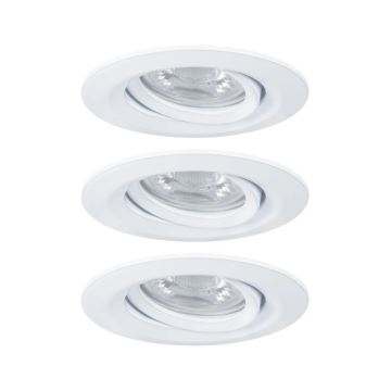 Paulmann 92971 - SET 3x LED/4,2W IP23 Dimmable bathroom recessed light NOVA 230V