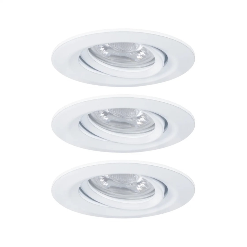 Paulmann 92971 - SET 3x LED/4,2W IP23 Dimmable bathroom recessed light NOVA 230V