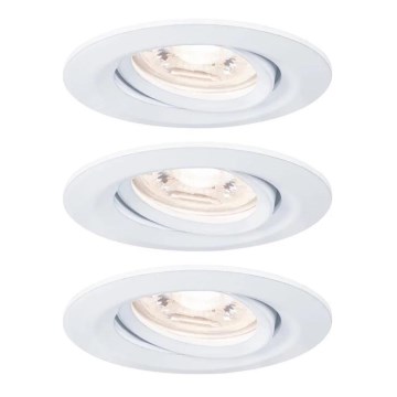 Paulmann 92971 - SET 3x LED/4,2W IP23 Dimmable bathroom recessed light NOVA 230V