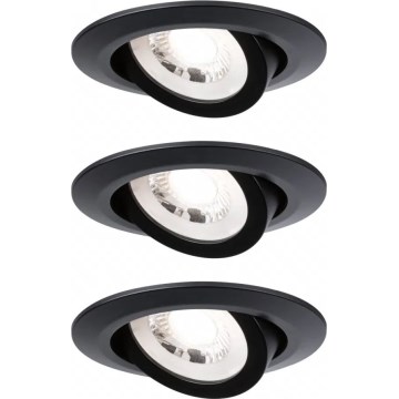 Paulmann 93367 - SET 3xLED/6W Recessed light COIN 230V