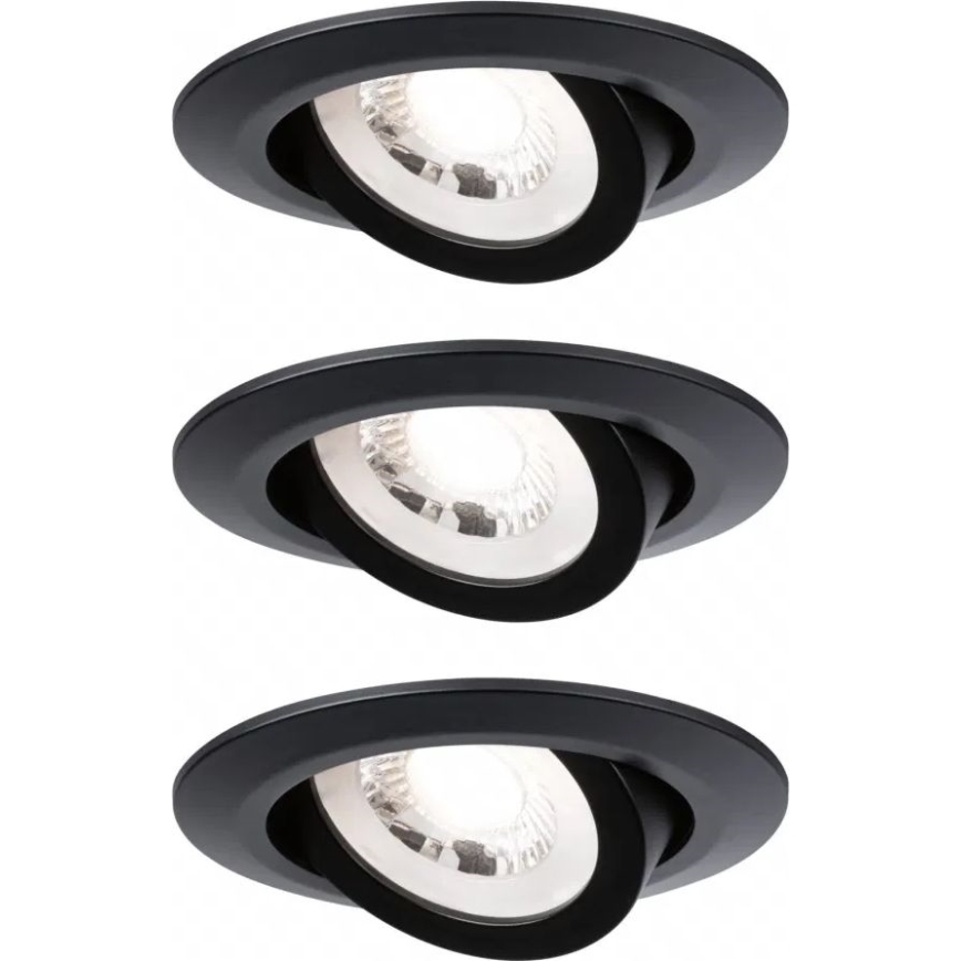 Paulmann 93367 - SET 3xLED/6W Recessed light COIN 230V