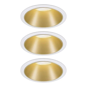 Paulmann 93406 - SET 3xLED/6,5W IP44 Dimmable bathroom recessed light COLE 230V
