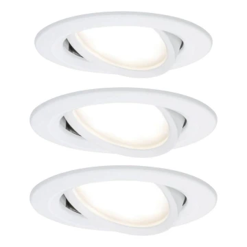 Paulmann 93449 - SET 3xLED/6,5W IP23 Bathroom recessed light NOVA 230V