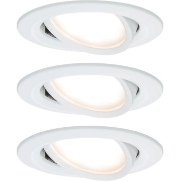 Paulmann 93485 - SET 3xLED/6W IP23 Dimmable bathroom recessed light NOVA 230V